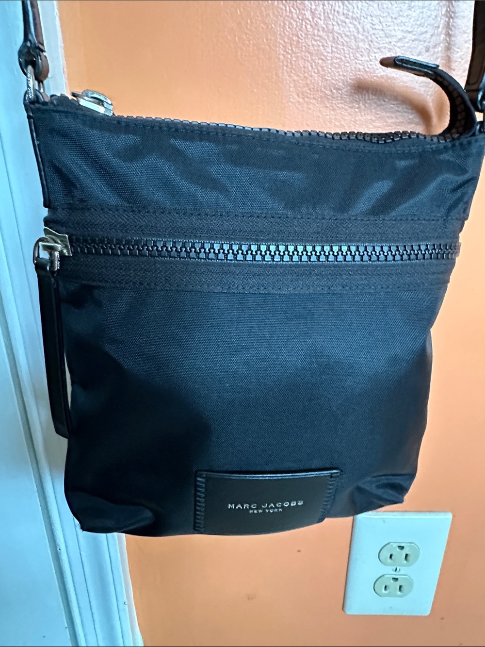 Marc Jacobs Black Nylon Crossbody Messenger Bag